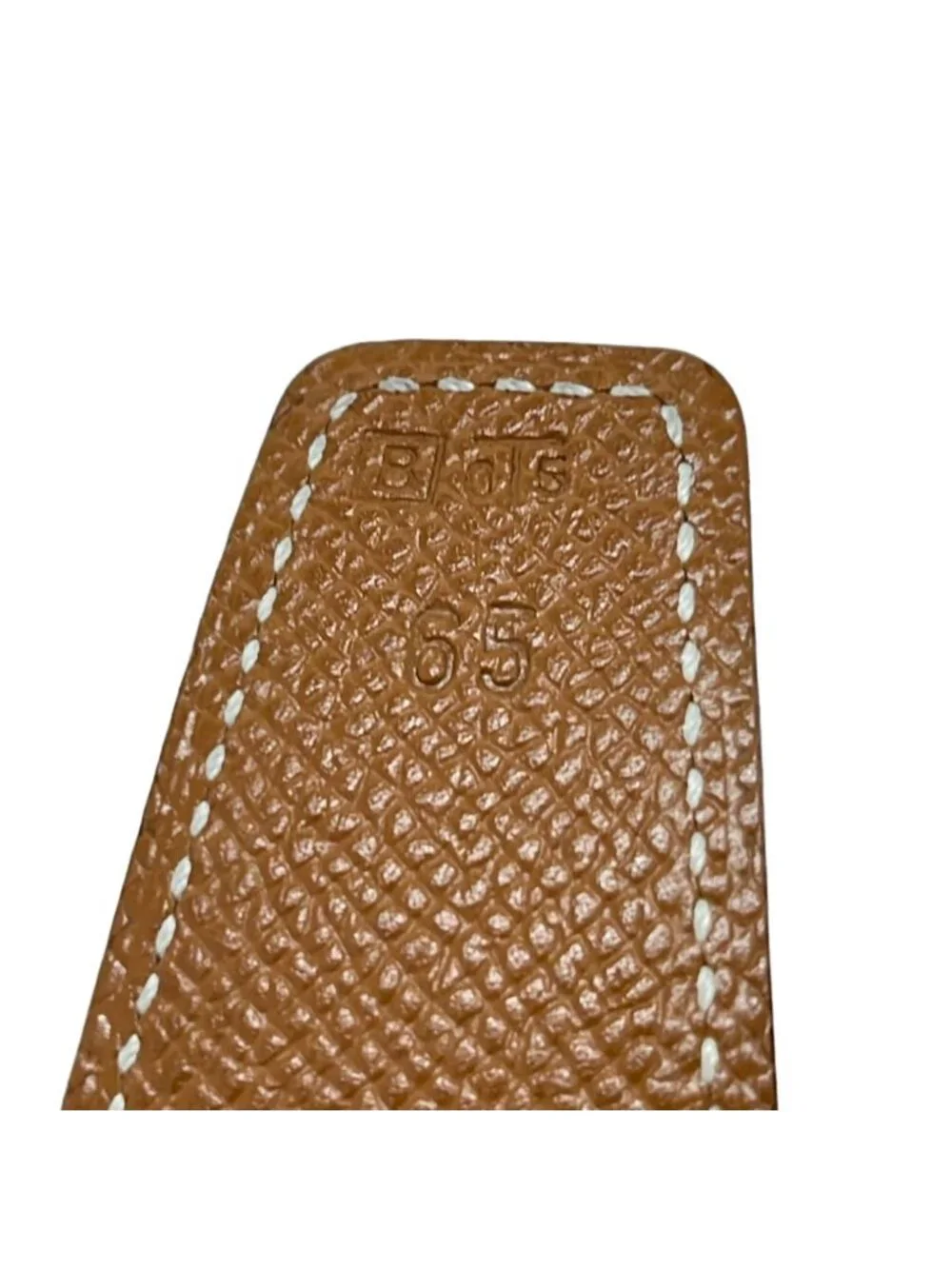 Hermes Belt 65 H Brown Black Gold Leather